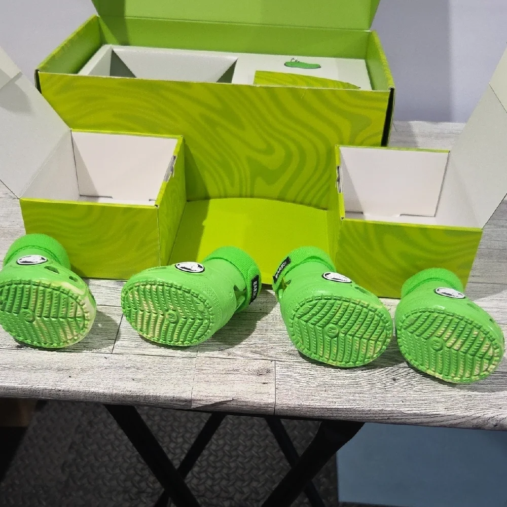 Barkbox CROCS MEDIUM Lime Green For DOGS